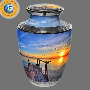 Bald Eagle Cremation <b>Urn</b> for Human Ashes <b>Large</b> Adult Veteran Funeral <b>Urn</b> Memorial <b>Urn</b> Handcrafted Stars and Stripes Bald Eagle - Product Image 3