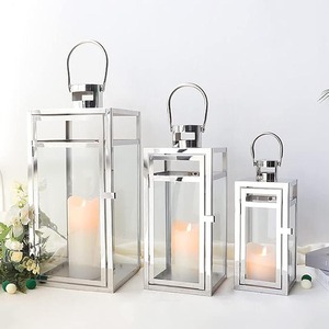 Lanterne décorative en bois vintage, porte-bougie rustique, lanterne de mariage style ferme, lanterne pour table, lanterne à suspendre au mur - Product Image 4