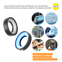Anneau lumineux pour vision industrielle, luminosité réglable, éclairage annulaire LED industriel pour système d'inspection optique automatisé de PCB et FPC