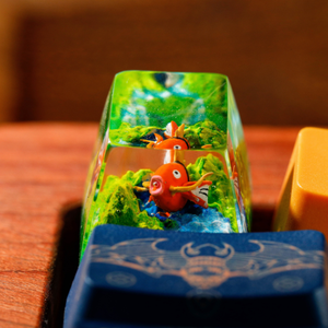 Keycaps Artisanat Forêt Mystique, Keycaps Artisanat Personnalisé, Keycaps Anime Mignons, Keycaps Verts, Ensemble de Keycaps, Keycaps en Bois - Product Image 5