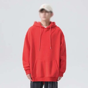 Sweat-shirt à capuche oversize blanc pour homme, manches régulières, couleur unie, décontracté, 100% coton French Terry, vêtement d'automne - Product Image 5