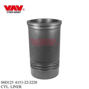 Piezas del motor del tractor del excavador SA6D125E Revestimiento del cilindro de Taiwán 6151-22-2220 - Product Image 2