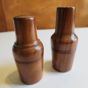 Unique Wooden <b>Salt</b> And Pepper <b>Shaker</b> Pair Offering Decorative And Practical Tabletop Solution - Product Image 1