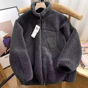 Veste polaire d'hiver surdimensionnée de haute qualité avec logo personnalisé brodé, fermeture éclair, pour le sport, le cyclisme, la chasse, en molleton pour hommes - Product Image 5
