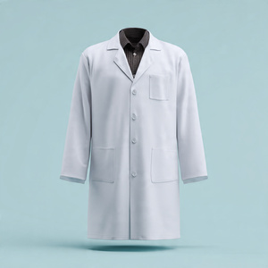 Blouses de laboratoire pour médecins en gros, de haute qualité, tricotées, 100 % coton, confortables et respirantes - Product Image 4