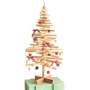 202407 Hot Popular <b>Christmas</b> <b>Tree</b> Wooden Festival Natural Solid <b>Wood</b> Decoration Crafts - Product Image 1