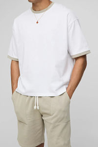 Nouveaux ensembles de vêtements décontractés pour hommes 2025, ensembles de vêtements imprimés en coton, t-shirt et short, ensemble deux pièces pour hommes - Product Image 3