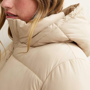 Women Diamond Quilted Puffer Jacket Warm <b>Winter</b> <b>Coat</b> Full Zip Soft Casual Fashion Outerwear Comfortable Wear OEM ODM Custom - Product Image 5