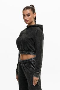 เสื้อฮู้ดผ้าฟลีซสำหรับผู้หญิงเสื้อมีฮู้ดผ้าขนแกะแบบยาวเต็มตัวออกแบบได้ตามต้องการกางเกงวอร์มใส่วิ่งชุดวอร์มใส่วิ่งเป็นมิตรต่อสิ่งแวดล้อม - Product Image 5