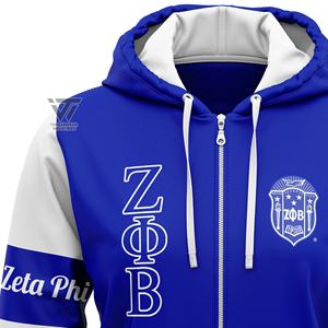 Sweat à capuche brodé Zeta Phi, personnalisé, offre spéciale - Product Image 2