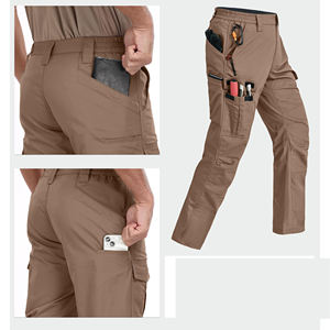 กางเกงเดินป่าผู้ชายแบบแห้งเร็ว ระบายอากาศได้ดี สำหรับกิจกรรมกลางแจ้ง มีกระเป๋าหลายช่อง ทรงตรงกลางลำตัว เหมาะสำหรับการเดินป่า - Product Image 2