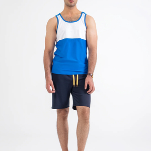 Camiseta sin mangas deportiva informal para hombre, transpirable, absorbente de sudor, lisa, sin mangas, de punto hueco, para deportes. - Product Image 2