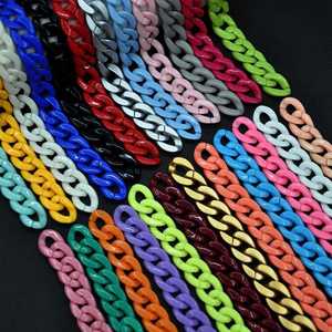 Eslabones de Cadena de Resina Transparentes de Gran Tamaño y Coloridos para Decoración de Paredes, Divisores de Habitaciones y Accesorios para Cortinas - Product Image 2