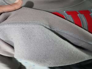 Sweat-shirt à col montant MCGUIRE GREY 100% RED avec broderie appliquée, col large, CLUSH SPORTS - Product Image 6