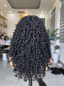 Vente en gros 30 pouces perruque de cheveux humains vietnamiens colorés Style eurasien texture vague profonde couleur naturelle brute livraison directe disponible - Product Image 2