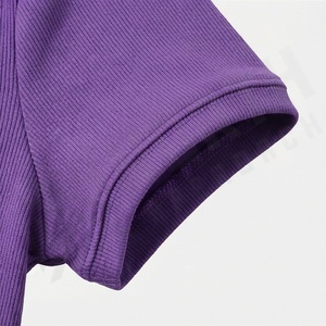 T-shirts courts personnalisés pour femmes, manches courtes, coupe classique, tissu satiné en polyester, haute qualité, élégant, mode boutique, fitness - Product Image 6