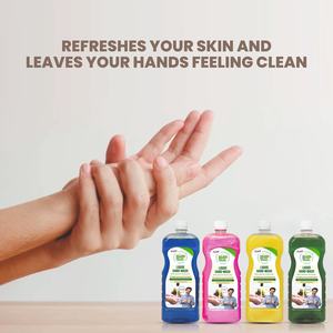 ISHAN HYGIENIC 1 Ltr chacun, bleu océan et vert pomme fruité, liquide lavant pour les mains écologique parfumé, recharge avec distributeur - Product Image 3