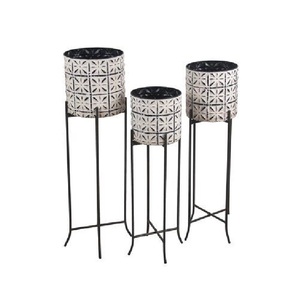 Ensemble de trois jardinières métalliques tendance pour l'extérieur, la ferme, le jardin, l'entrée, la décoration de mariage, fabriquées à la main, taille personnalisable - Product Image 6