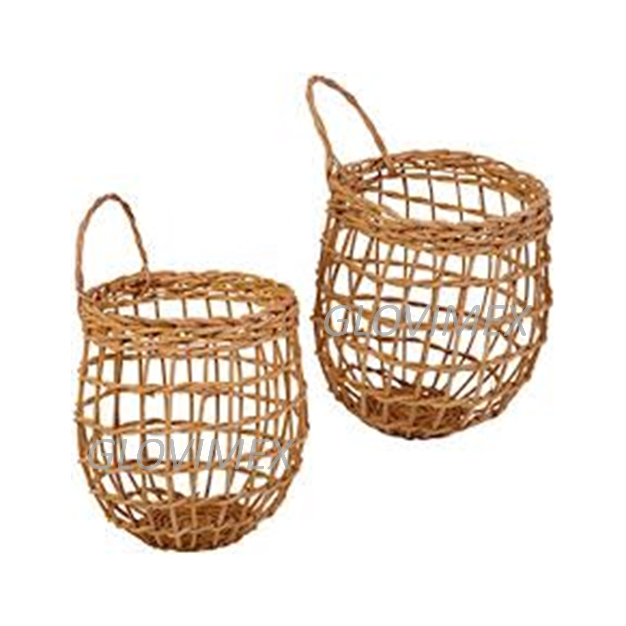 Perfect Storage Supplies Korb Rattan Hänge korb für Zwiebeln und kleine Dinge