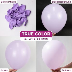Confezione da 100 Palloncini in Lattice Viola Pastello da 12 Pollici, per Matrimoni, Feste Nuziali, Decorazioni Lavanda e Lilla - Product Image 1