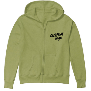 Sudadera con capucha unisex personalizada, de corte regular, con cremallera, de alta calidad, estilo urbano, ecológica, con estampado digital ODM. - Product Image 5