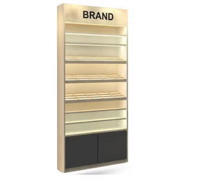 Système d'étagères modulaires sur mesure pour présentoir mural de vente au détail, présentoirs de produits, armoires de rangement, éclairage LED intérieur - Product Image 3