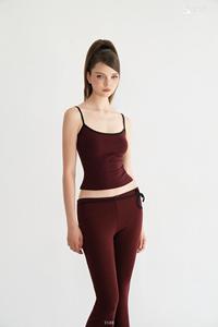 Ensemble deux pièces pour femmes en gros - Débardeur extensible avec pantalon évasé ET3508 - Product Image 6