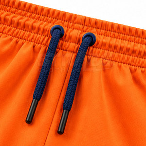 Shorts de basketball respirants en maille performante, anti-humidité, taille élastique, motif uni personnalisé, légers, pour le terrain - Product Image 5