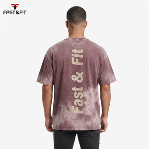 Wholesale 100% Cotton Regular Fit Acid Washed Logo T-<b>Shirt</b> <b>for</b> <b>Men</b> Custom Heavyweight Casual <b>Satin</b> Fabric Quick Dry - Product Image 5