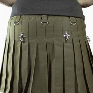 Kilt Híbrido Casual Tartan SKILLED SPORTS de Primera Calidad para Damas, con Correas de Cuero Ajustables, Colores y Tallas Personalizables - Product Image 5