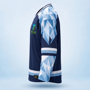 Jersey de Hockey sobre Hielo Premium, Ropa Deportiva de Equipo, Tejido de Poliéster Transpirable, Absorbe la Humedad, Secado Rápido, Ajuste Atlético, Sublimación Personalizada - Product Image 4