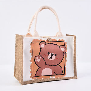 Eco Conscious Jute Shopping Tote <b>Bag</b> for Retail Stores and Promotions - Product Image 1