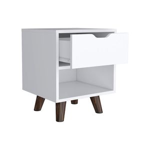 Comodino bianco camera da letto Carleen - Product Image 6