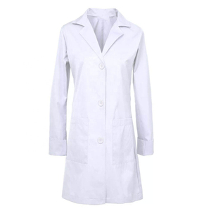 Blouse de laboratoire médicale blanche, confortable et élégante, à manches longues, pour hommes et femmes, idéale pour les hôpitaux et les laboratoires. - Product Image 1