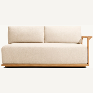 โซฟาไม้สักสำหรับนั่งสองคน ดีไซน์ทันสมัย พร้อมที่วางแขนที่สะดวกสบาย กำลังขายดี - Product Image 2