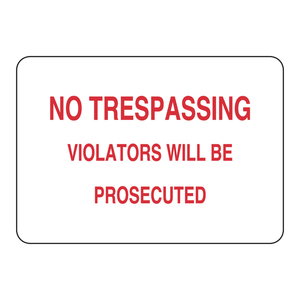 Panneau de signalisation interdiction d'entrée en polycarbonate réfléchissant 7x10 pouces pour usage intérieur/extérieur - Product Image 2