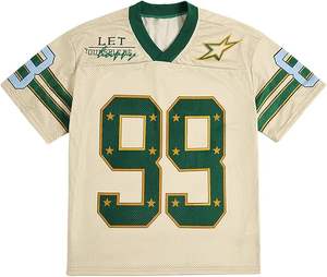 Camiseta Deportiva Unisex Personalizada de Fabricante, Camiseta de Gimnasio para Hombre y Mujer, Camiseta de Poliéster con Malla y Gráficos Inspirados en el Fútbol - Product Image 1