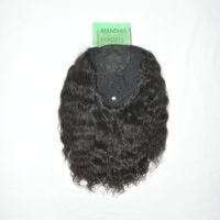 Perruque en dentelle HD bouclée en cheveux humains Remy indiens bruts, noir naturel, avec double trame machine, lots d'extensions à tresser en gros, faible MOQ