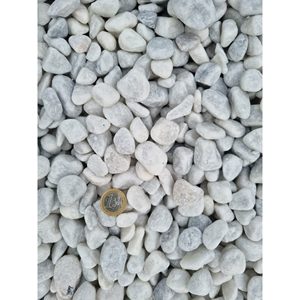 Galets blancs de Carrare 15-25 mm - Sacs de 1000 kg - Product Image 2