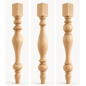 Solid Wood <b>Table</b> Leg Modern <b>Farmhouse</b> Wooden Replacement Legs for <b>Dining</b> <b>Tables</b> Workstations and Console <b>Tables</b> - Product Image 1