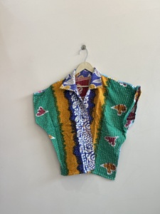 Handmade Reversible <b>Quilted</b> Kantha Short <b>Jacket</b> Assorted Women's Boho Vintage Coat - Product Image 1