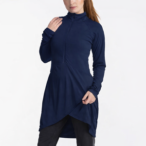 Trending Women's Modest Casual Sports <b>Top</b> Europe Quick Dry Long Sleeve Yoga Clothes Regular Breathable Lightweight All Seasons - Product Image 4