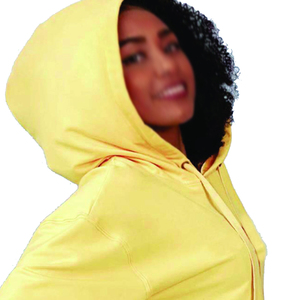 Sudadera con Capucha Larga Personalizada para Mujer, Sudadera de Forro Polar, 100% Algodón, Ecológica, Ropa Deportiva, Ropa Casual de Calle, OEM ODM - Product Image 4