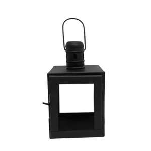 Farol negro de estilo colgante para pared, para el hogar, villas, iluminación de suelo y mesa, uso decorativo, portavelas de metal. - Product Image 1
