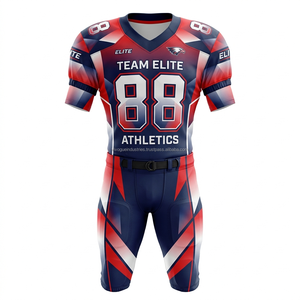American Football Uniform Full Set Custom Sublimation Printing Team Jersey <b>Pants</b> <b>Padded</b> Sports Wear - Product Image 3