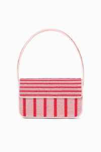 Beaded Fruit Pattern Bohemian Clutch <b>Bag</b> <b>Small</b> Cosmetic Case Fashion Trend Soft Handle <b>White</b> - Product Image 6