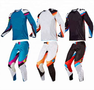 Conjunto Deportivo Corto Personalizado para Hombre, Talla Grande, Cómodo, Resistente al Viento, Anti-UV, de Secado Rápido, Jersey y Pantalones MX para Motocross y Carreras de Autos - Product Image 1
