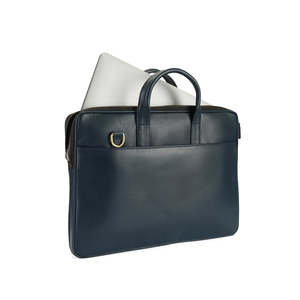 Luxury Genuine Leather Business Briefcase for Men Zipper Closure Business Office Carry <b>Bag</b> Durable Custom Logo Available - Product Image 5