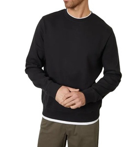Sweat-shirt à manches longues et col rond surdimensionné avec logo personnalisé en coton de haute qualité pour hommes, poids lourd, pour vêtements décontractés d'hiver - Product Image 1