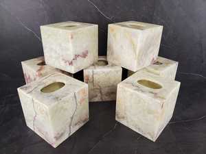 NEHA ENTERPRISES - Dispensador de pañuelos faciales de mármol de lujo, caja decorativa para guardar pañuelos, para la decoración interior del hogar moderno - Product Image 6